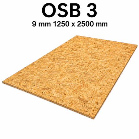 OSB 3 9 mm 1250 x 2500 mm